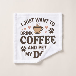 Funny Dog Lover Mug Dog Mom Dog Dad Wash Cloth