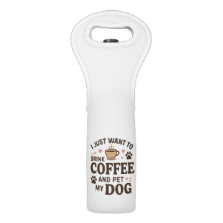 Funny Dog Lover Mug Dog Mom Dog Dad Wine Bag