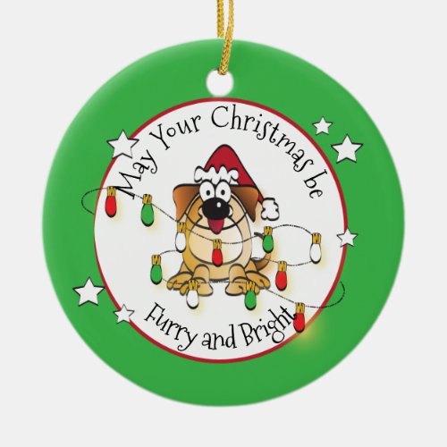 Funny Dog Lover Personalized Christmas Ornament