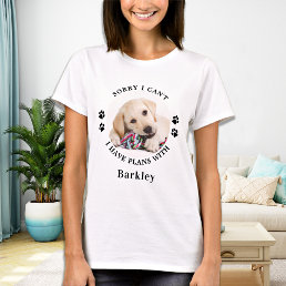 Funny Dog Lover Personalized Pet Photo T-Shirt