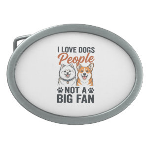 Funny Dog Lover Quote Vintage Engraving Vector Des Belt Buckle