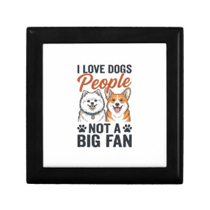 Funny Dog Lover Quote Vintage Engraving Vector Des Gift Box