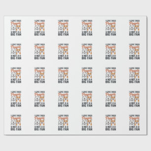 Funny Dog Lover Quote Vintage Engraving Vector Des Wrapping Paper