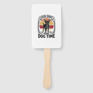 Funny Dog Lover Shirt Vintage Engraving Chihuahua Hand Fan