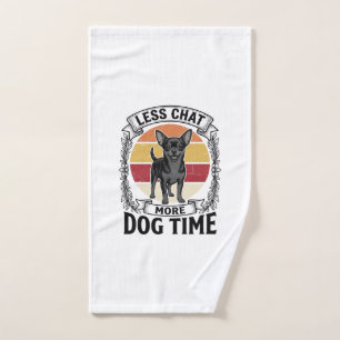 Funny Dog Lover Shirt Vintage Engraving Chihuahua Hand Towel