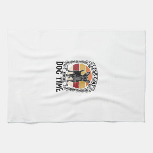 Funny Dog Lover Shirt Vintage Engraving Chihuahua Kitchen Towel