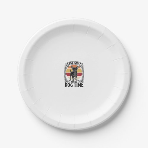 Funny Dog Lover Shirt Vintage Engraving Chihuahua Paper Plates