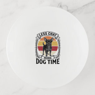 Funny Dog Lover Shirt Vintage Engraving Chihuahua Trinket Tray