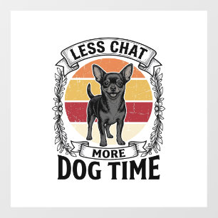 Funny Dog Lover Shirt Vintage Engraving Chihuahua Window Cling