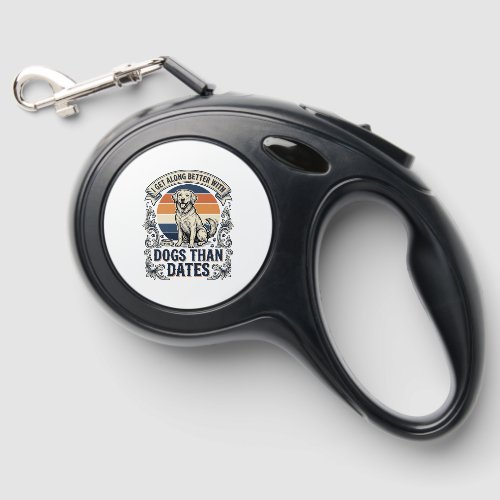 Funny Dog Lover Shirt Vintage Engraving Quote Desi Retractable Pet Leash