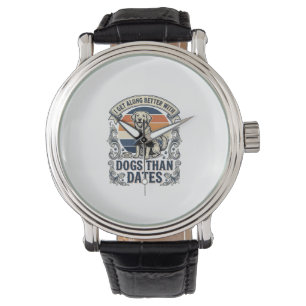 Funny Dog Lover Shirt Vintage Engraving Quote Desi Watch