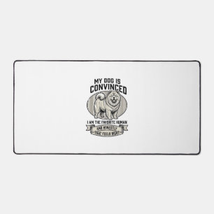Funny Dog Lover Shirt with Vintage Engraved Chow C Desk Mat