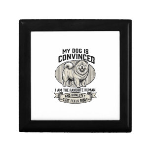Funny Dog Lover Shirt with Vintage Engraved Chow C Gift Box