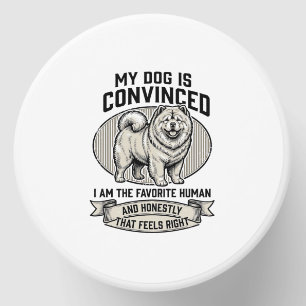 Funny Dog Lover Shirt with Vintage Engraved Chow C Mini Candle Favors