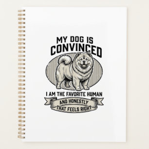 Funny Dog Lover Shirt with Vintage Engraved Chow C Planner
