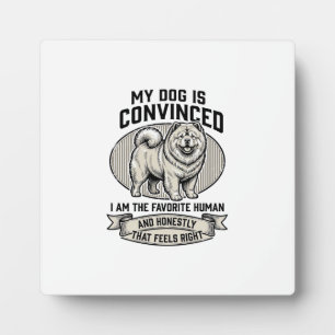 Funny Dog Lover Shirt with Vintage Engraved Chow C Plaque