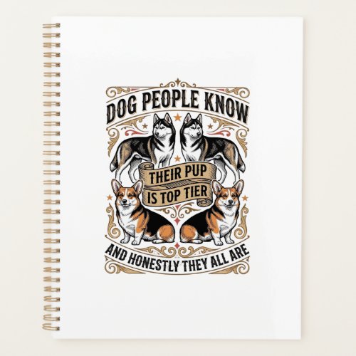 Funny Dog Lover Shirt with Vintage Puppy Debate De Planner