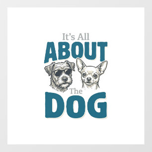 Funny Dog Lover Vintage Engraving Graphic_1 Floor Decals