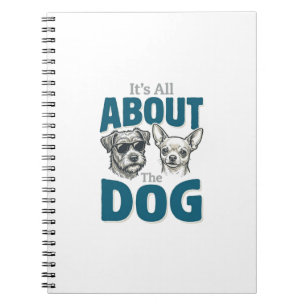 Funny Dog Lover Vintage Engraving Graphic_1 Notebook