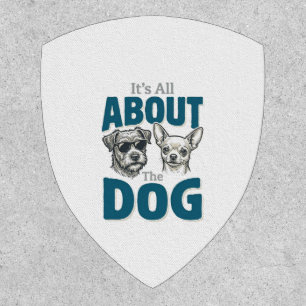 Funny Dog Lover Vintage Engraving Graphic_1 Patch