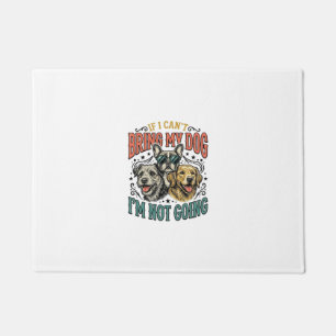 Funny Dog Lover Vintage Engraving Quote Design (2) Doormat