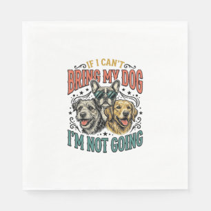 Funny Dog Lover Vintage Engraving Quote Design (2) Napkins
