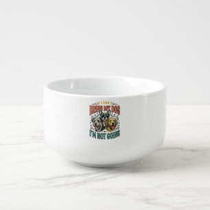 Funny Dog Lover Vintage Engraving Quote Design (2) Soup Mug