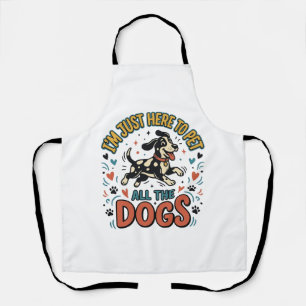 Funny Dog Lover Vintage Pet All The Dogs Design_1 Apron