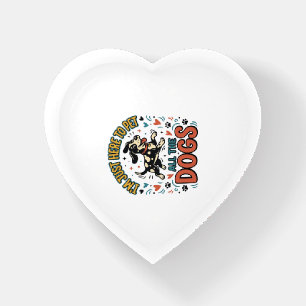 Funny Dog Lover Vintage Pet All The Dogs Design_1 Paperweight