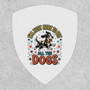Funny Dog Lover Vintage Pet All The Dogs Design_1 Patch