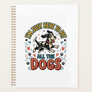 Funny Dog Lover Vintage Pet All The Dogs Design_1 Planner