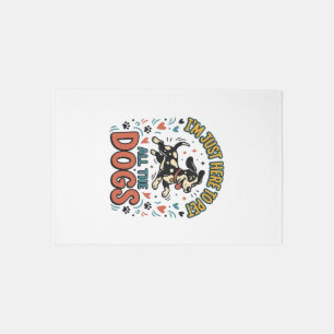 Funny Dog Lover Vintage Pet All The Dogs Design_1 Rug