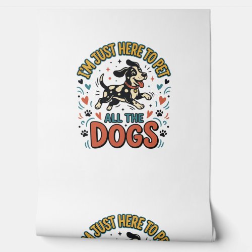 Funny Dog Lover Vintage Pet All The Dogs Design_1 Wallpaper