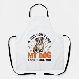 Funny Dog Lover Vintage Puppy Quote Shirt Design_1 Apron