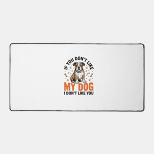 Funny Dog Lover Vintage Puppy Quote Shirt Design_1 Desk Mat