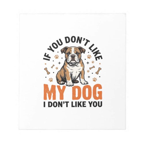 Funny Dog Lover Vintage Puppy Quote Shirt Design_1 Notepad