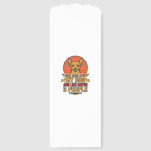 Funny Dog Lover Vintage Quote Vector Design_1 Bookmarks