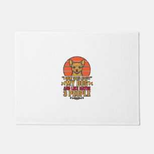 Funny Dog Lover Vintage Quote Vector Design_1 Doormat