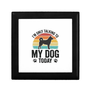 Funny Dog Lover Vintage Sunset Quote Design_1 Gift Box