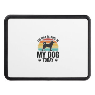 Funny Dog Lover Vintage Sunset Quote Design_1 Hitch Cover
