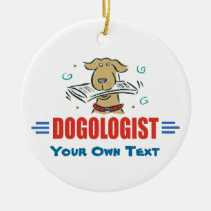 Funny Dog Lovers Ceramic Ornament