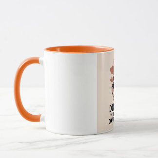 Funny Dog Mom Coffee Mug — "Fueled by Coffee & Cha