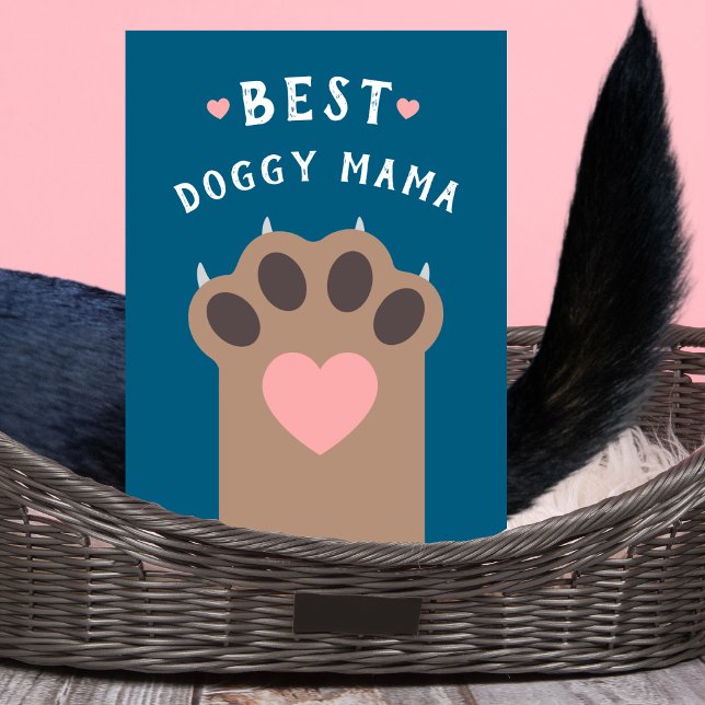 Funny Dog Mom Happy Dog Mother's Day  Card (Creator Uploaded)