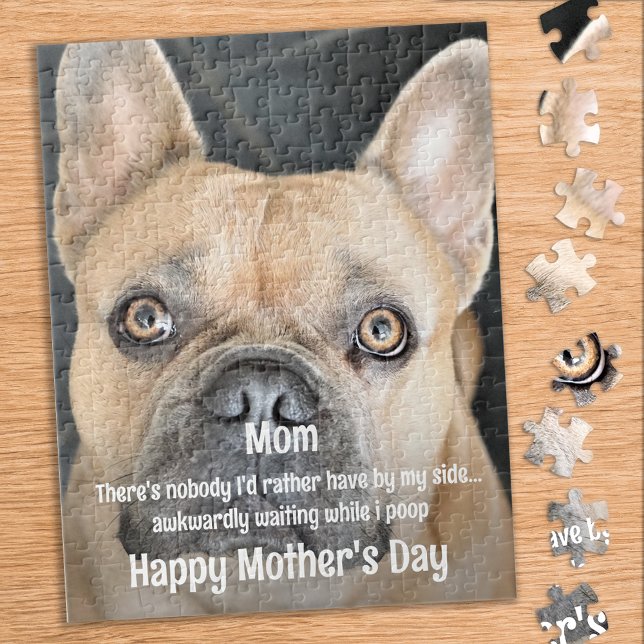 Funny Dog Mom Pet Photo - Mothers Day Cute Dog Jigsaw Puzzle (Creator Uploaded)