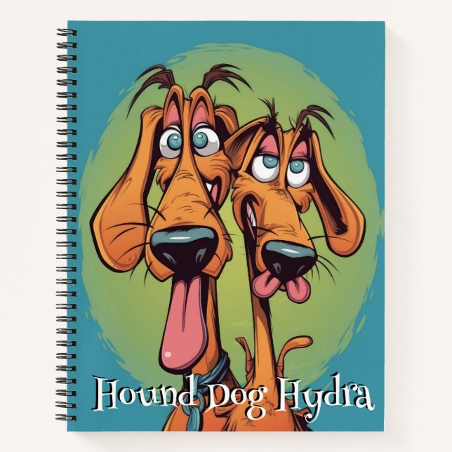 Funny Dog Monster: Houndog Hydra Notebook (Front)