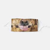 Funny Dog Nose Close Up Cloth Face Mask (Front, Folded)