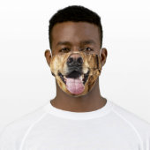 Funny Dog Nose Close Up Cloth Face Mask (Worn)