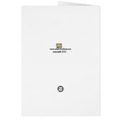 funny dog nose custom birthday card humor (Back)