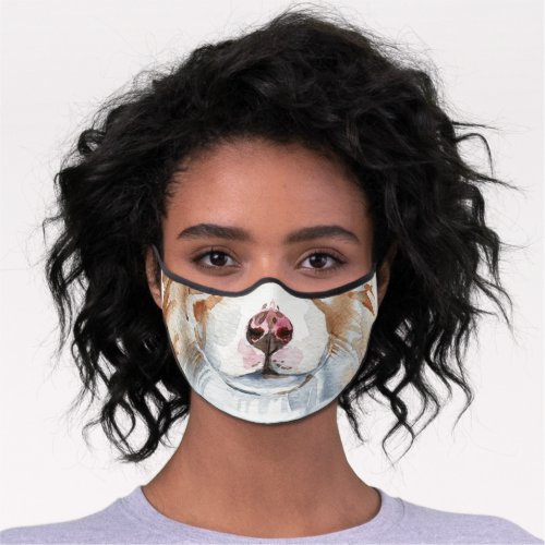 Funny dog nose mouth humor realistic premium face mask