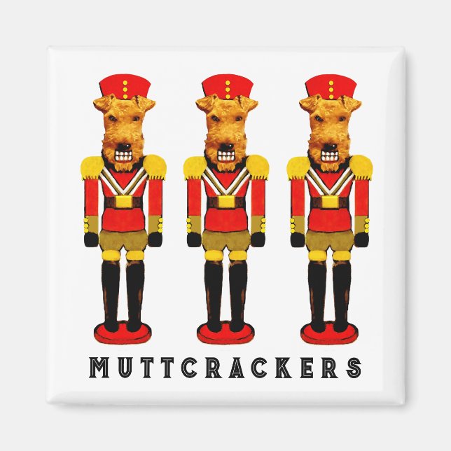 Funny Dog Nutcracker Ballet Magnet (Front)